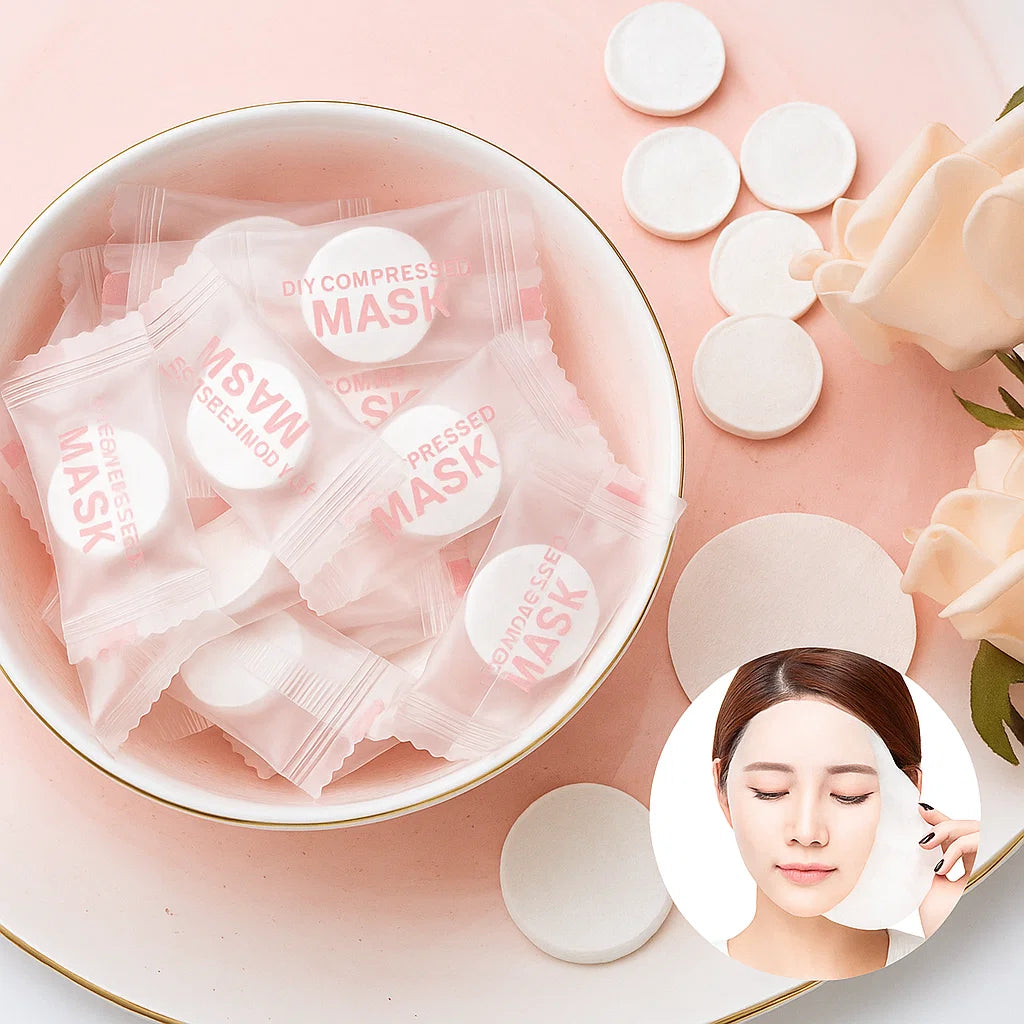 Ultra-Soft Disposable Face Mask Tablets - 50 Pack