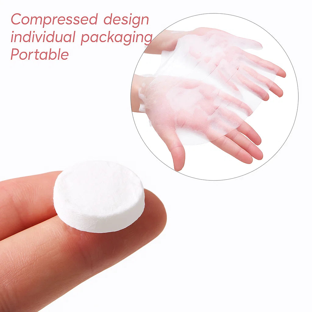 Ultra-Soft Disposable Face Mask Tablets - 50 Pack